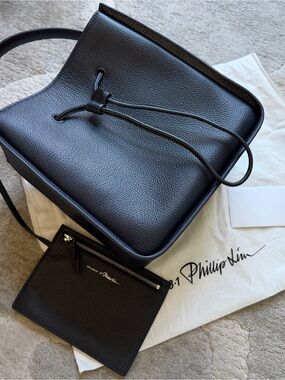 3.1 Philip Lim Soleil Drawstring Bucket Bag in Ink